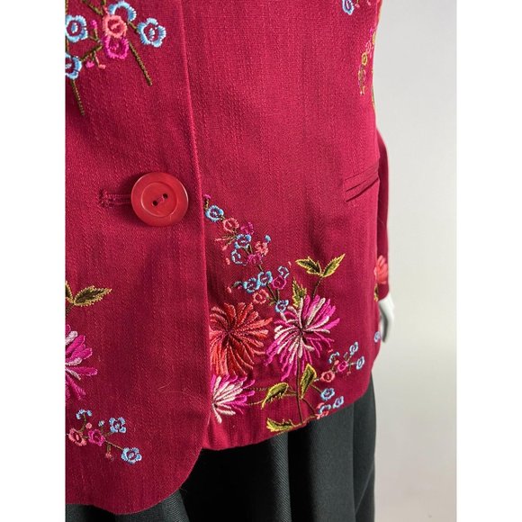 Coldwater Creek Embroidered Jacket Sz M - Picture 8 of 12